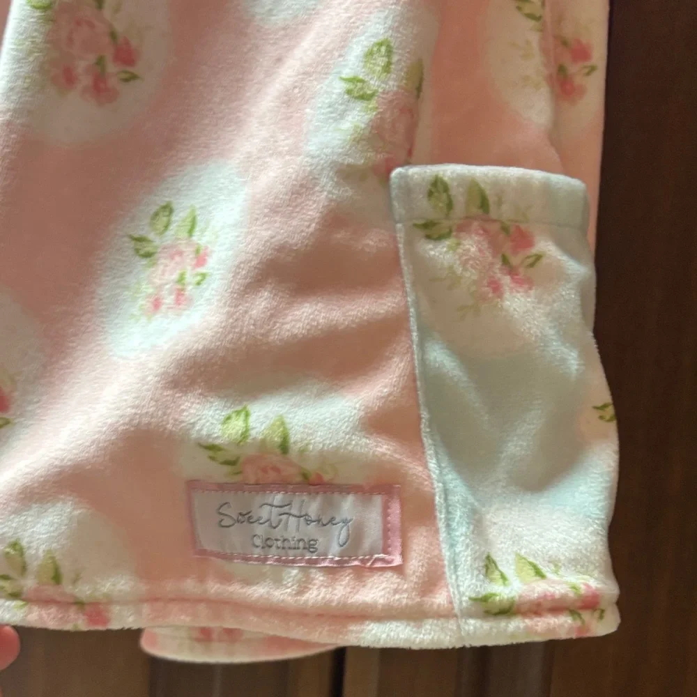 SweetHoney Light Pink Floral Ruffle Swim Coverup — so sweet!! size 6 - Picture 2 of 7